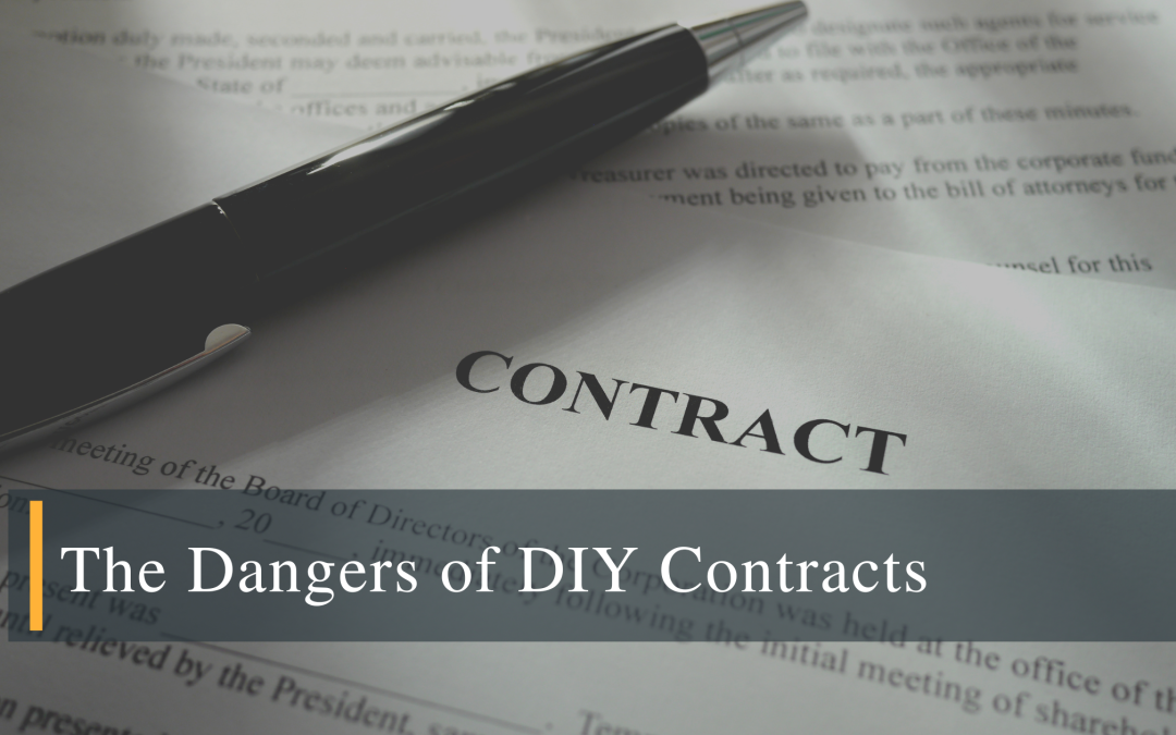 The Dangers of DIY Contracts